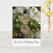 Carte Mariage de mariée (Fleur jaune)