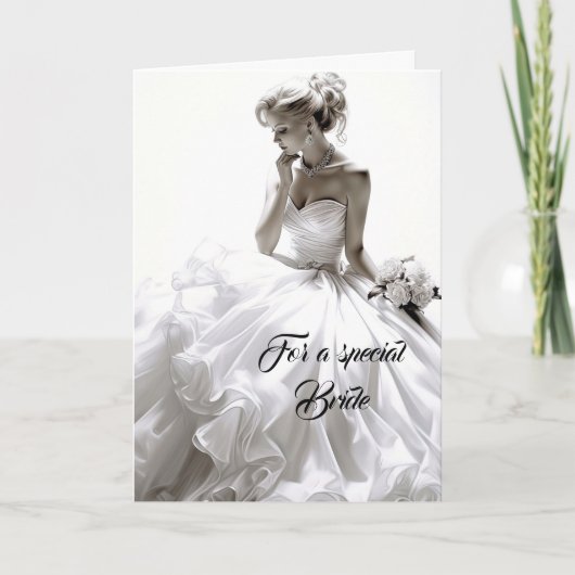 Carte Mariage de mariée (Devant)