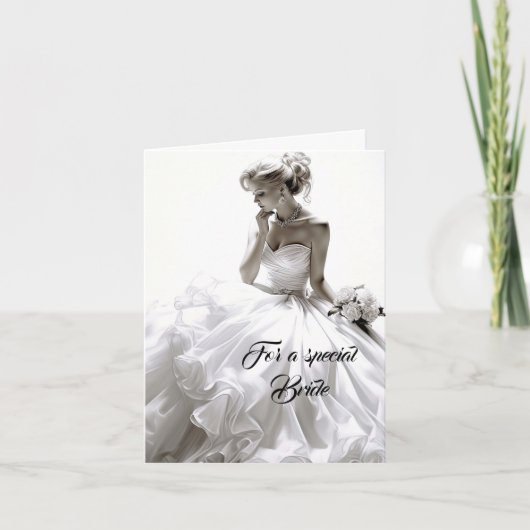 Carte Mariage de mariée (Devant)