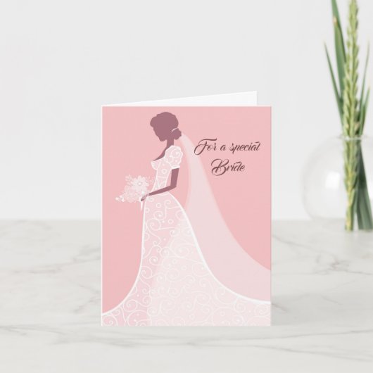 Carte Mariage de mariée (Devant)