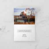 Carte Mariage de Merci d'Ancre bleu marine (Intérieur)