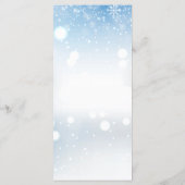 Carte Mariage de Merci des flocons d'hiver (Dos)