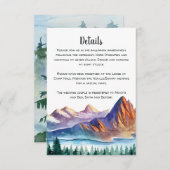 Carte Mariage de montagne (Devant / Derrière)