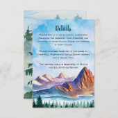 Carte Mariage de montagne (Devant / Derrière)