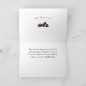 Carte Mariage de Motard Merci (Intérieur)
