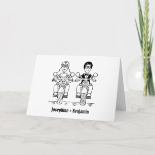 Carte Mariage de motards