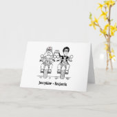 Carte Mariage de motards (Fleur jaune)