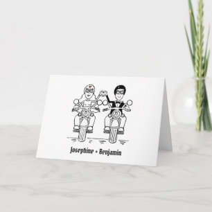Carte Mariage de motards