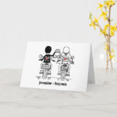 Carte Mariage de moto de motard (Fleur jaune)