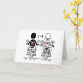 Carte Mariage de moto de motard (Fleur jaune)