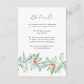 Carte Mariage de Noël Aquarelle (Devant)