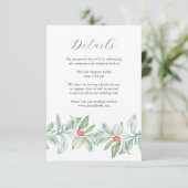 Carte Mariage de Noël Aquarelle (Debout devant)