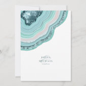 Carte Mariage de Parties scintillant de géode d'âge ID T (Dos)