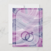 Carte Mariage de peinture acrylique simple élégant (Dos)