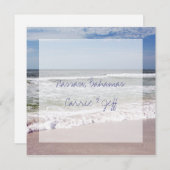 Carte Mariage de plage de destination (Devant / Derrière)
