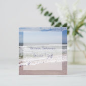 Carte Mariage de plage de destination (Debout devant)