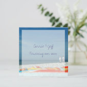 Carte Mariage de plage de destination (Debout devant)