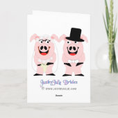 Carte Mariage de porcs (Dos)