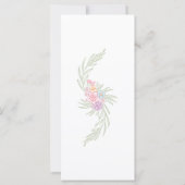 Carte Mariage de prairie fleur sauvage (Dos)