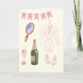 Carte Mariage de préparation de la mariée (Devant)