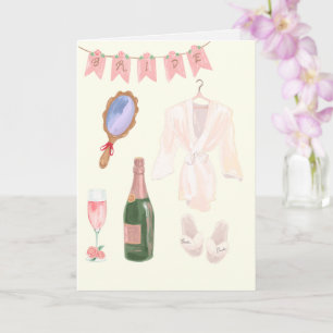 Carte Mariage de préparation de la mariée