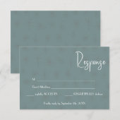 Carte Mariage de réponse (Devant / Derrière)