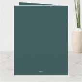 Carte Mariage de script gris ardoise du coeur rouge (Dos)