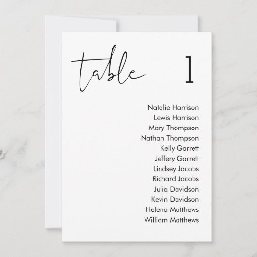 Carte Mariage de siège STELLA (Devant)