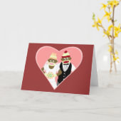 Carte Mariage de singe de réserve (Fleur jaune)