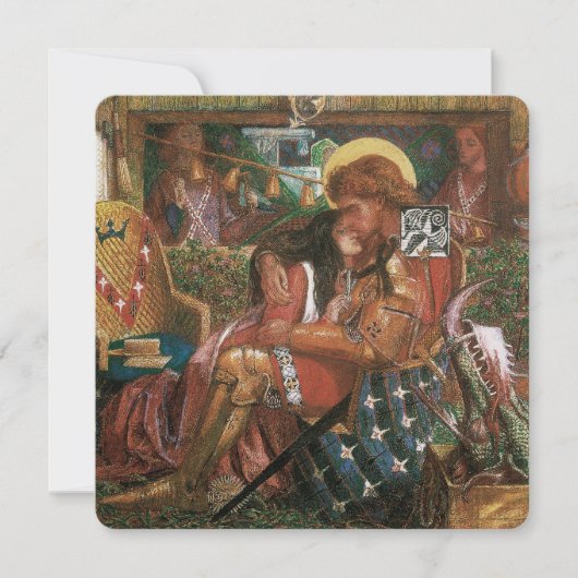 Carte Mariage de St George, Princesse Sabra par Rossetti (Devant)