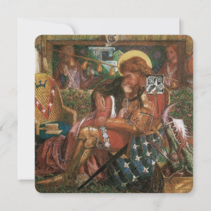 Carte Mariage de St George, Princesse Sabra par Rossetti