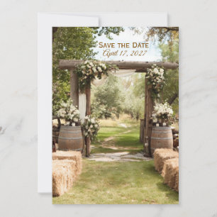 CARTE MARIAGE DE STYLE RANCH SAVE THE DATE
