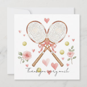 Carte Mariage de tennis avec raquette et coeur d'amour