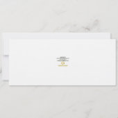 Carte Mariage de thème de film (Dos)