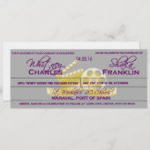 Carte Mariage de thème de film (Devant / Derrière)