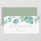Carte Mariage de tortue de mer tropicale Trouvez votre s (Devant / Derrière)