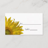 Carte Mariage de tournesol jaune (Devant)