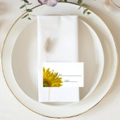 Carte Mariage de tournesol jaune