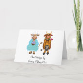 Carte Mariage de vache et de taureau (Dos)