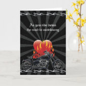 Carte Mariage de vélo Flaming Love (Fleur jaune)