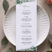 Carte Mariage de verdure Modèle de menu