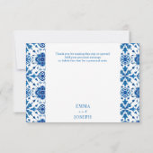 Carte Mariage d'été méditerranéenne "Merci" (Dos)