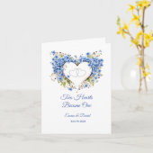 Carte mariage Deux Coeurs Deviennent Un (Fleur jaune)