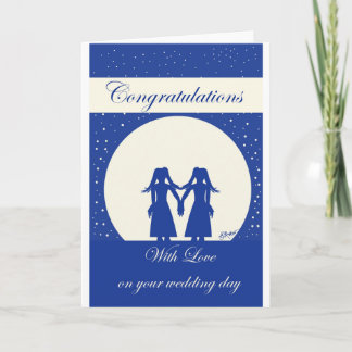 Carte Mariage Deux Mariées - Félicitations