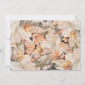 Carte Mariage d'herbe en terre cuite bohème moderne (Dos)