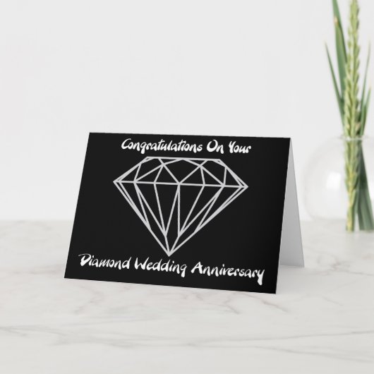 Carte Mariage diamant (Devant)