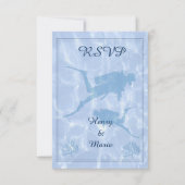 Carte Mariage Diver RSVP (Devant)
