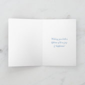 Carte Mariage d'Oiseaux Bleus (Intérieur)