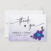 Carte Mariage d'orchidée bleue (Devant)