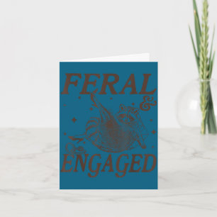 Carte Mariage drôle et engagement sauvage et engagé
